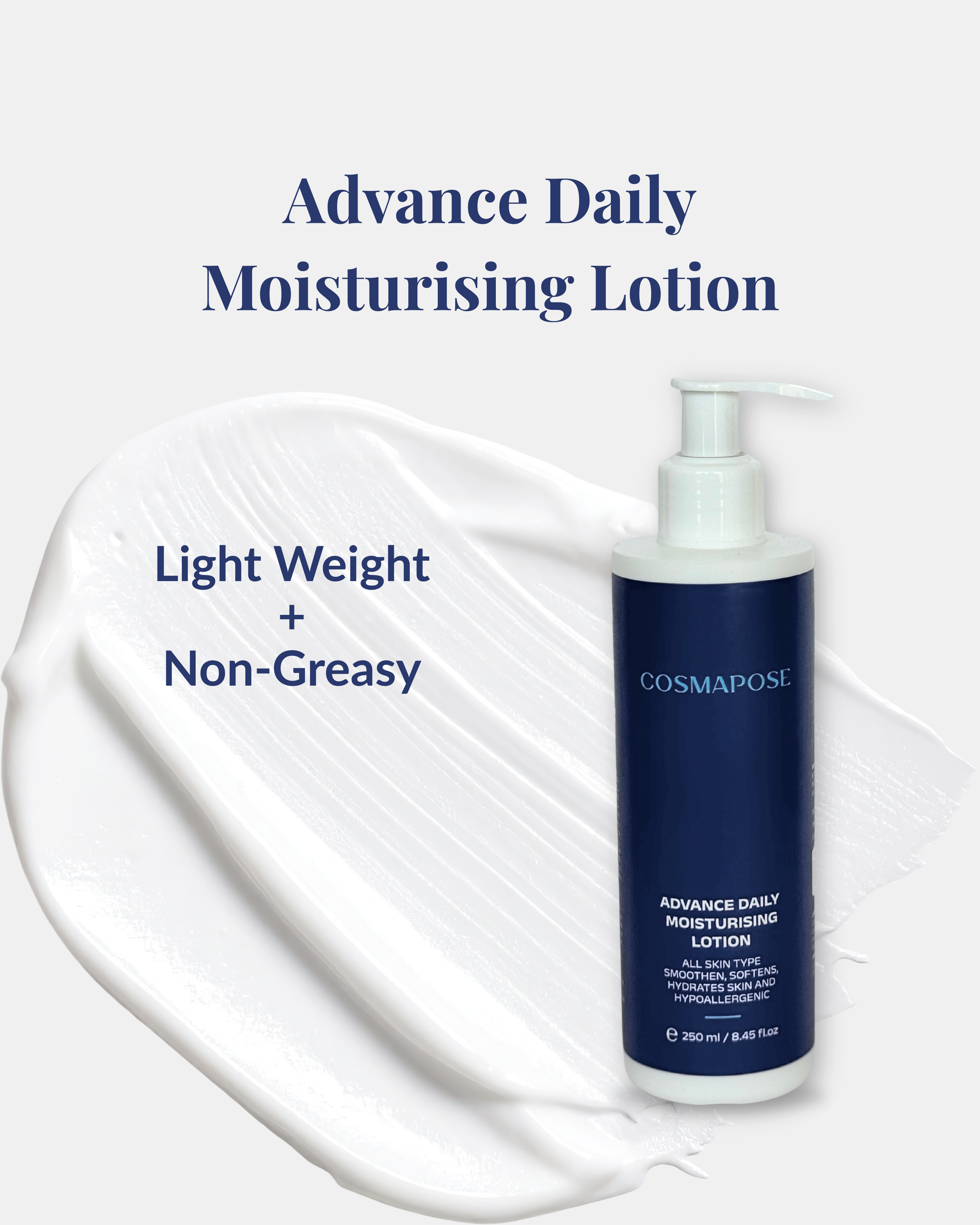 Advance Daily Moisturising Lotion for all skin types. Body Lotion Cream 