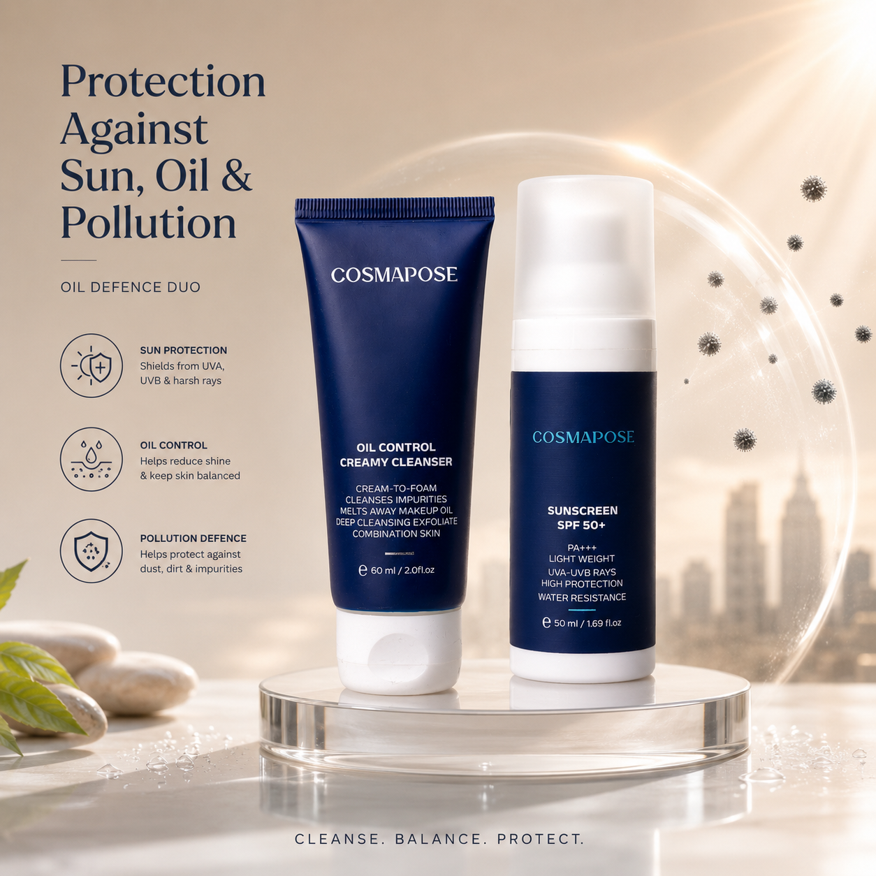 Cosmapose Oil Defence Duo