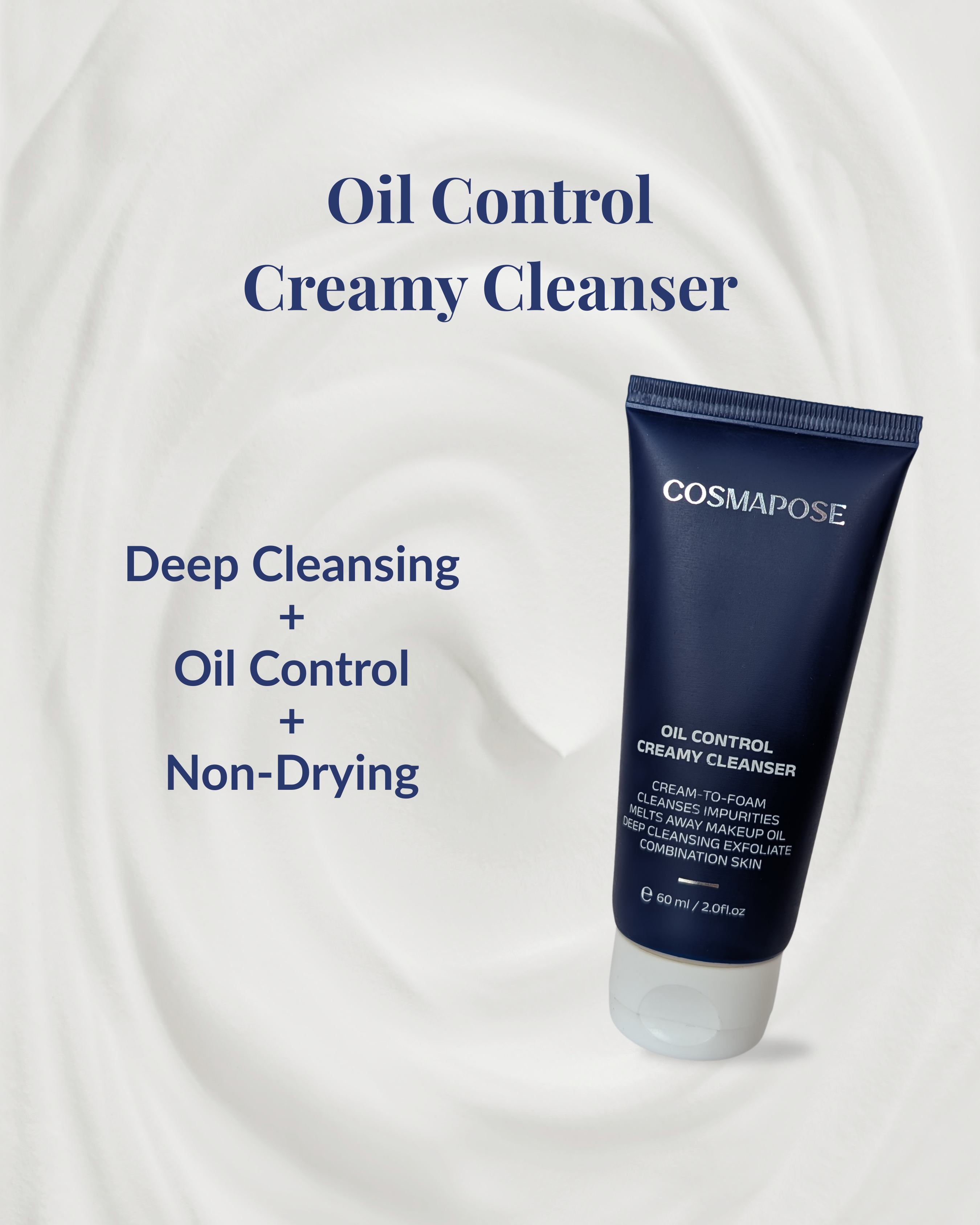 Oil Control Creamy Cleanser for oily skin type by cosmapose