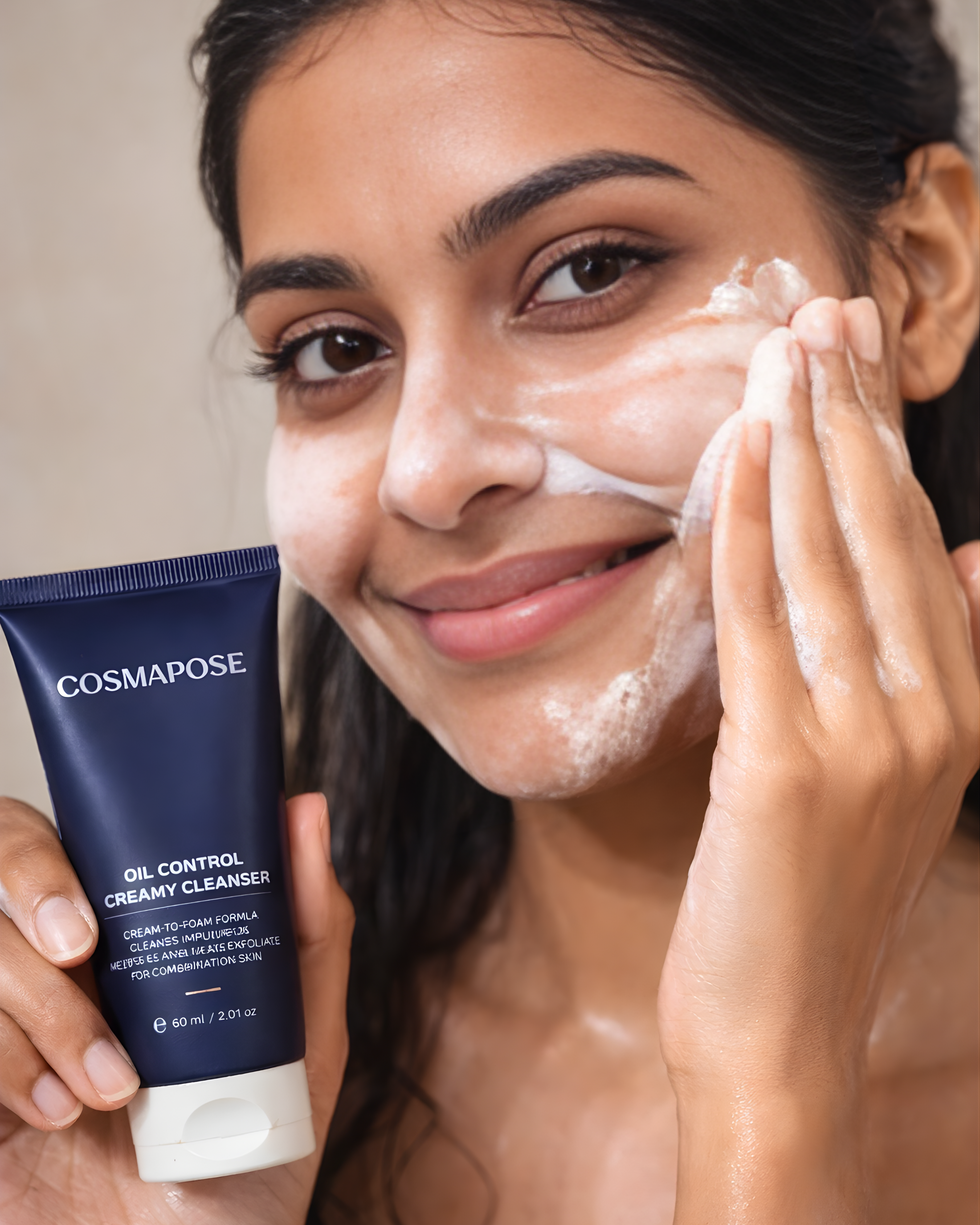 Oil Control Creamy Cleanser for oily skin type by cosmapose